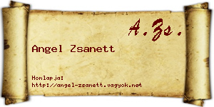 Angel Zsanett névjegykártya